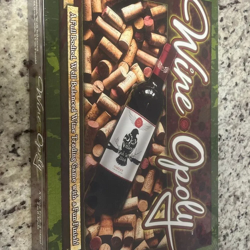 Brand New Wine-Opoly Board Game Monopoly Wine Trading Sealed